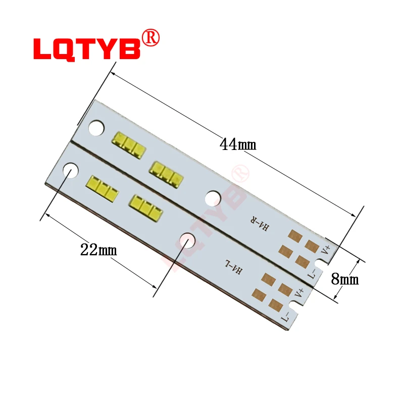 Placa de fuente de luz especial para coche, 2 piezas, C6/F2 H1/H4/H7, pegatinas, 2016 cuentas de lámpara, 5 vatios, venta directa puntual