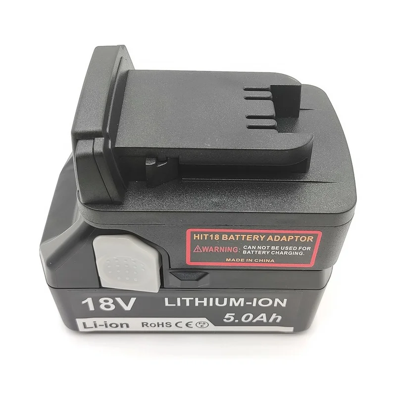 For Hitachi Battery Adapter For Hikoki 18V Flat Push Lithium Battery Converted To For Milwaukee M&18 18V Tool Adapter Parts