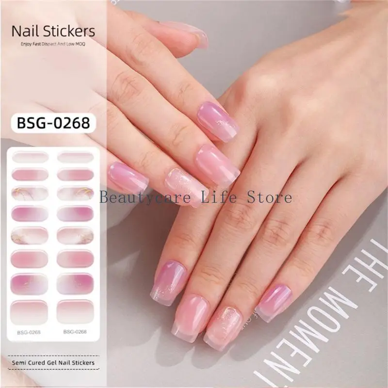 

652C полуотверждаемые наклейки для ногтей, аксессуары, гели, наклейки для ногтей, наклейки для ногтей, пресс на ногтях