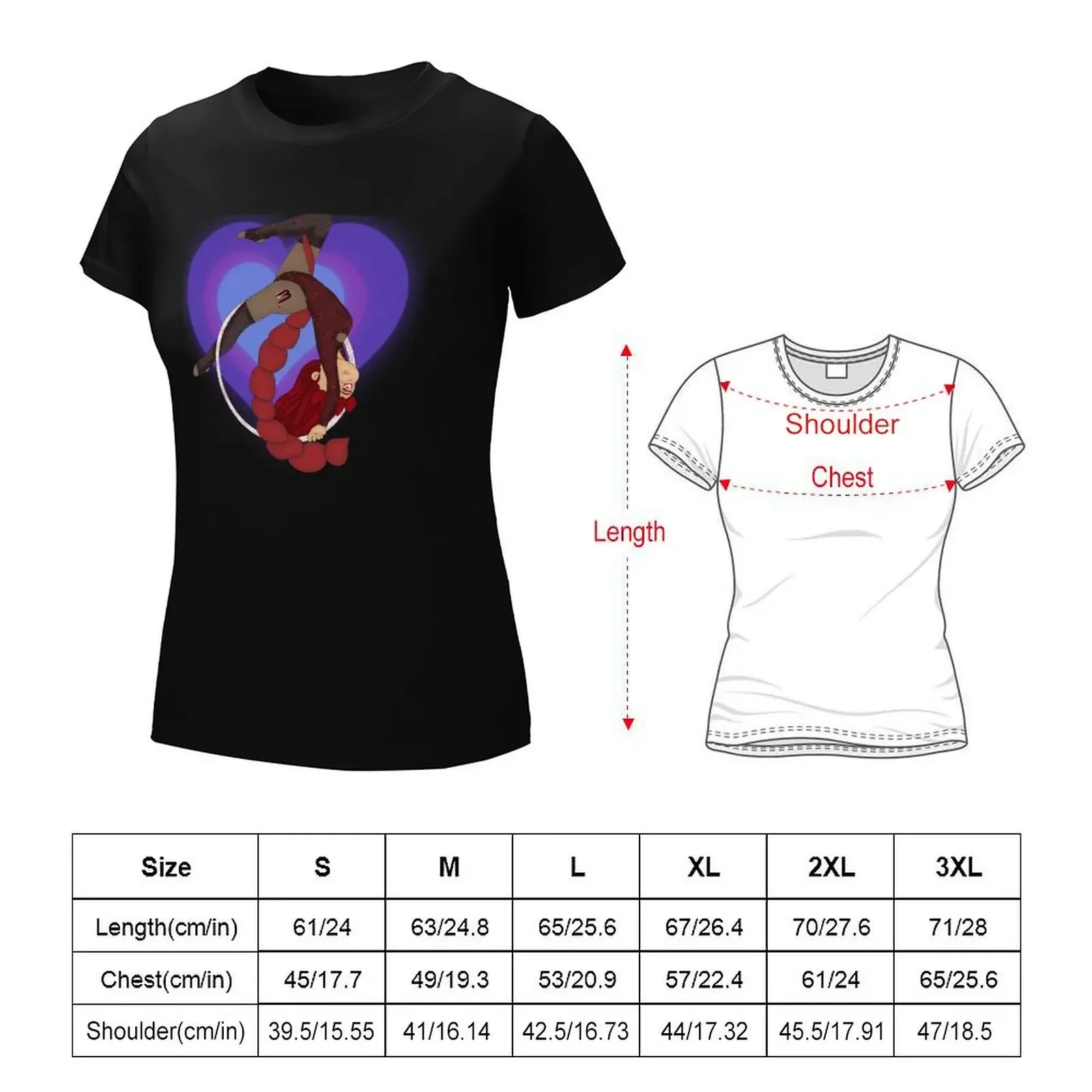 Chibi Scorpio Aerial Hoop T-shirt aesthetic clothes tees Women's tops