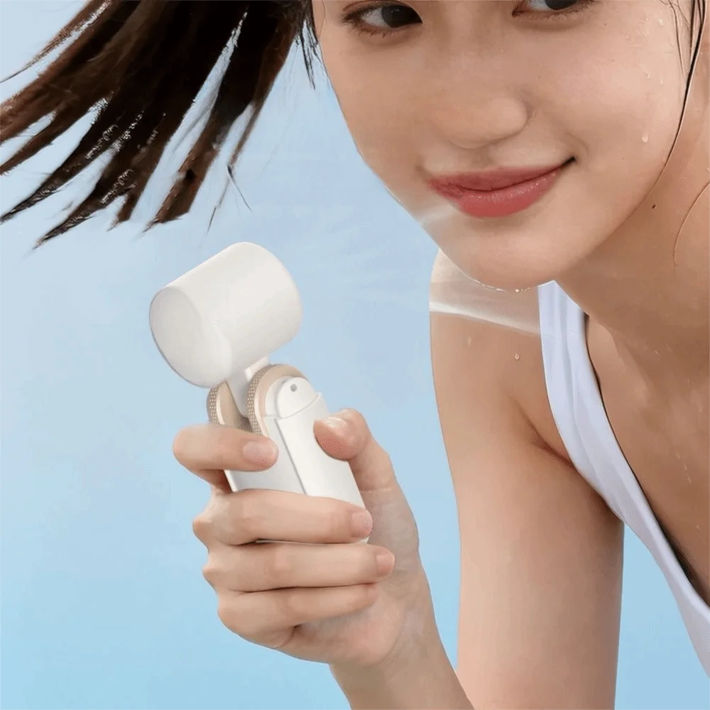 Compact Body Portable Handheld Cooling Fan Lightweight Design Durable Battery Mini Turbine Fan Fine Turbine Structure