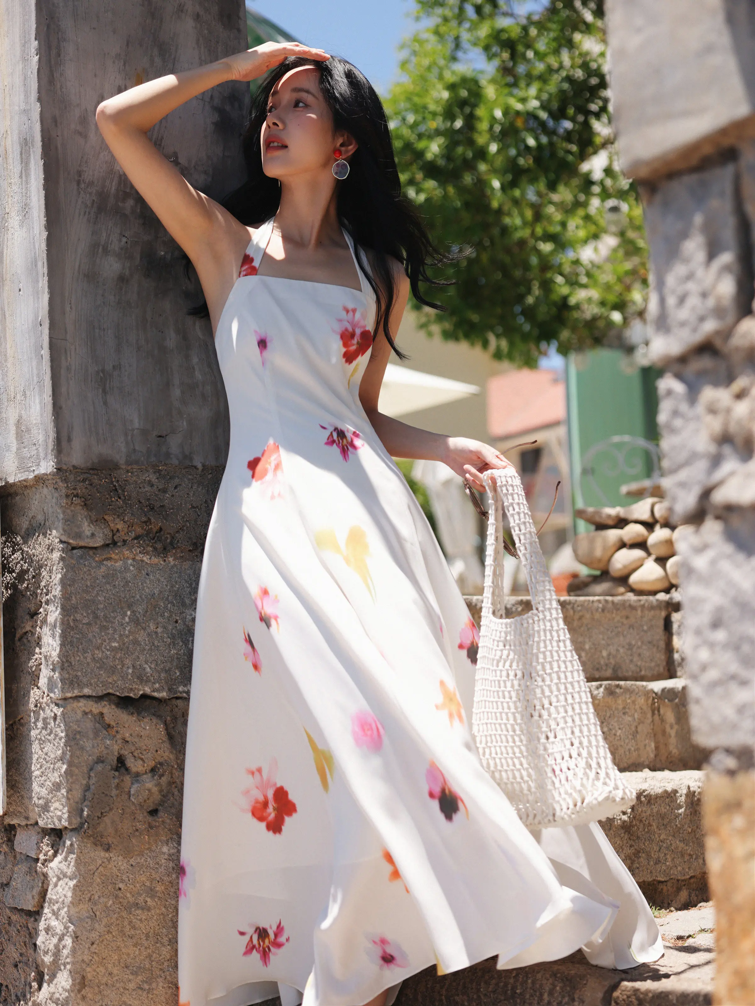 Vestido Midi Halter Estilo Vac - Midi Skirt Floral reseña y precio