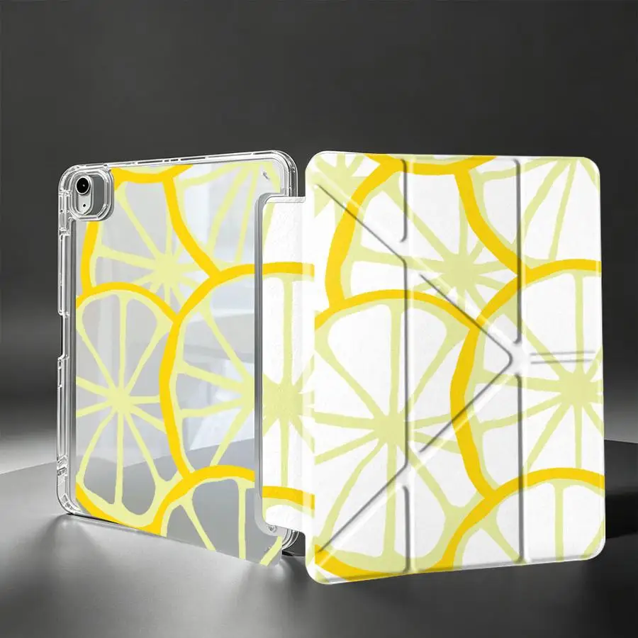 Lemon Zest Tablet Case For Samsung Galaxy Tab S8 A11 S10 Lite S7 FE S9 Plus A9 Plus A8 With Pen Slot Cover