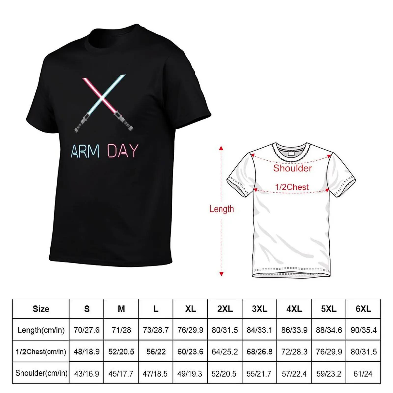 ARM DAY Beat Saber T-Shirt Fitness Quick Dry Short Sleeve Top