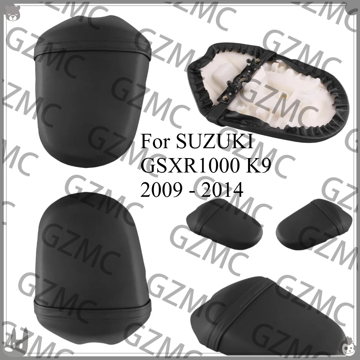 Motorcycle For SUZUKI GSXR1000 K9 2009 - 2014 Rear Seat Cushion Accessories Seat Cushion Rear Pillion Passenger Seat Cushion