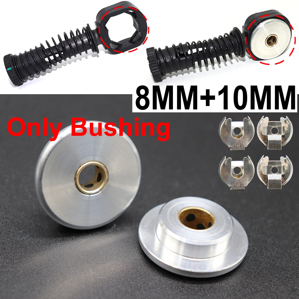 

8MM 10MM Manual Gear Shift Cable Linkage Rod Shifter Pivot Bushing W/ Lock Washer Clip Repair For SEAT Leon 1M 1P Toledo 1M 5P