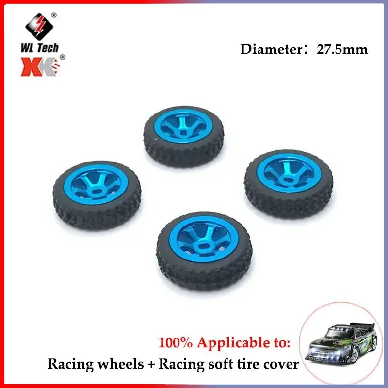 Für Wltoys 284131 K969 K979 K989 P929 RC Auto PRO Upgrade 1/28 RC Monster Truck Rad Teile 4PCS 26mm Hex Skidproof Gummi Reifen