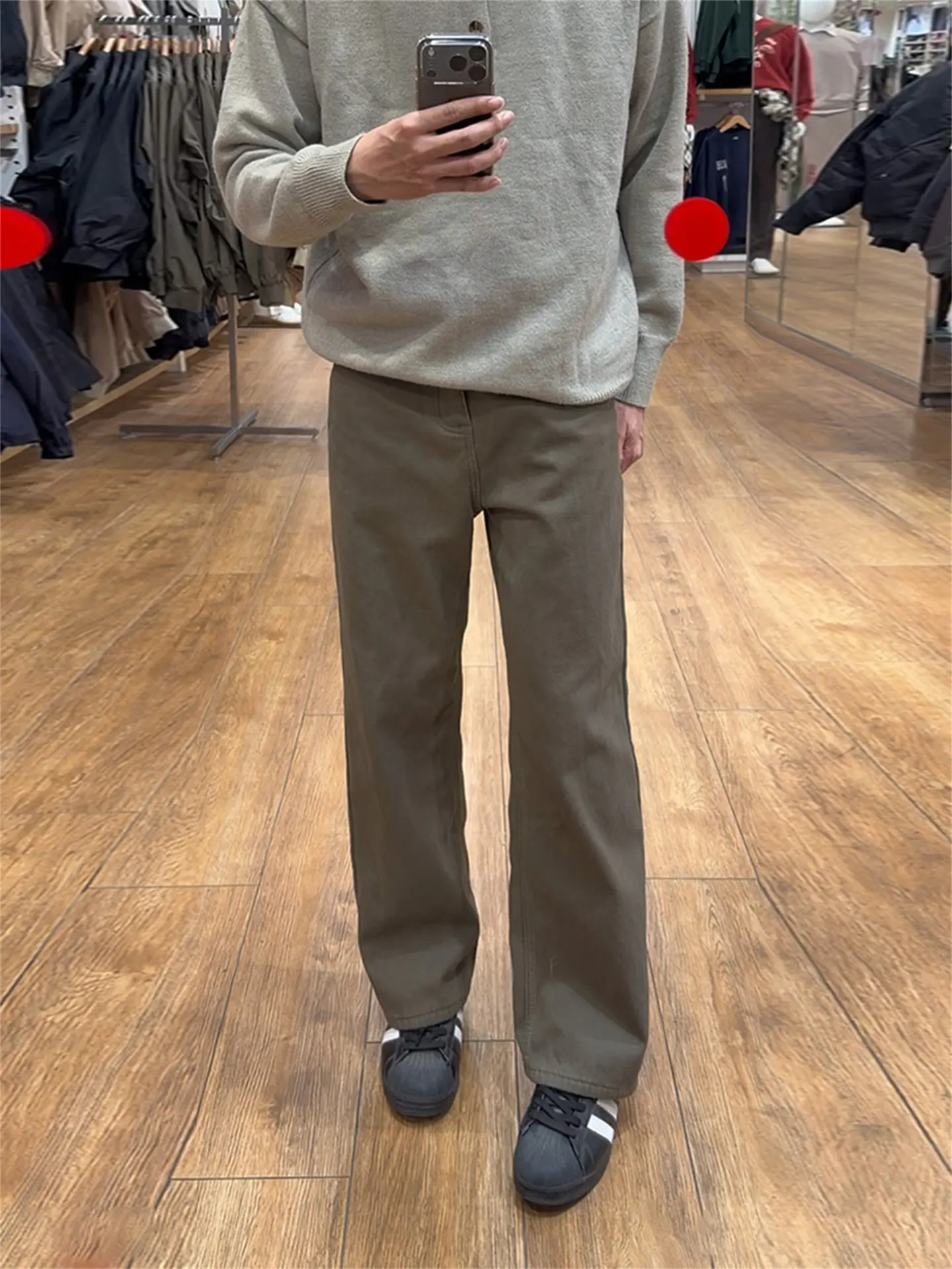 

American Sle Straight Leg ey Denim Jeans Men's Casual Loose Fit Long Trousers Spring Autumn Cleanfit Leisure Pants