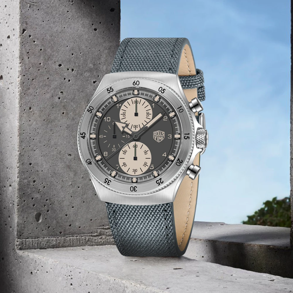 

2025 New RollsTimi Men's Watches Top Brand Luxury Quartz Wristwatches Waterproof Chronograph Watch For Men Sapphire Mirror Clock