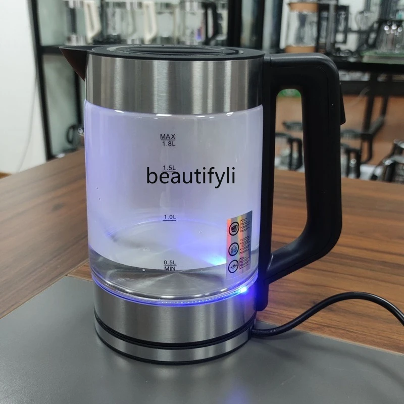 Glass electric kettle household automatic power off 1.8L electric kettle fast boiling kettle health pot