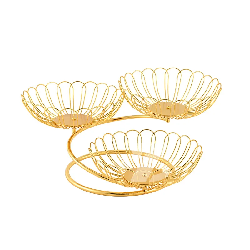 Foreign trade fruit plate, high-end living room, dried fruit plate, fruit basket, cake tray, living room, coffee table