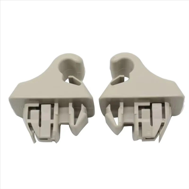 AASS-2Pcs Sun Visor Hook Holder Clip MR779704 MR779705 For Mitsubishi Montero MK3 Pajero 2000-2006 Sunvisor Hanger Hook