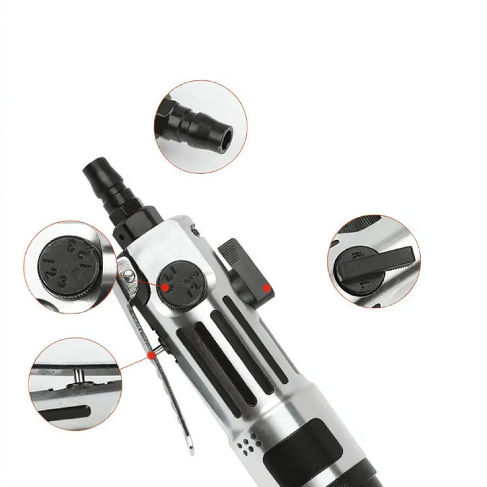 Advanced 5H Air Screwdriver Straight Industrial Design Pneumatic Driver For Woodworking Furniture Repair Assembly