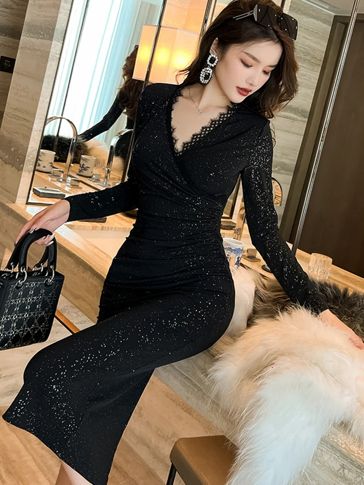 retro black dresses Black Dress Vintage 50s Style Dresses 1950s Hepburn Style Black Dress Black S- Pls See Size