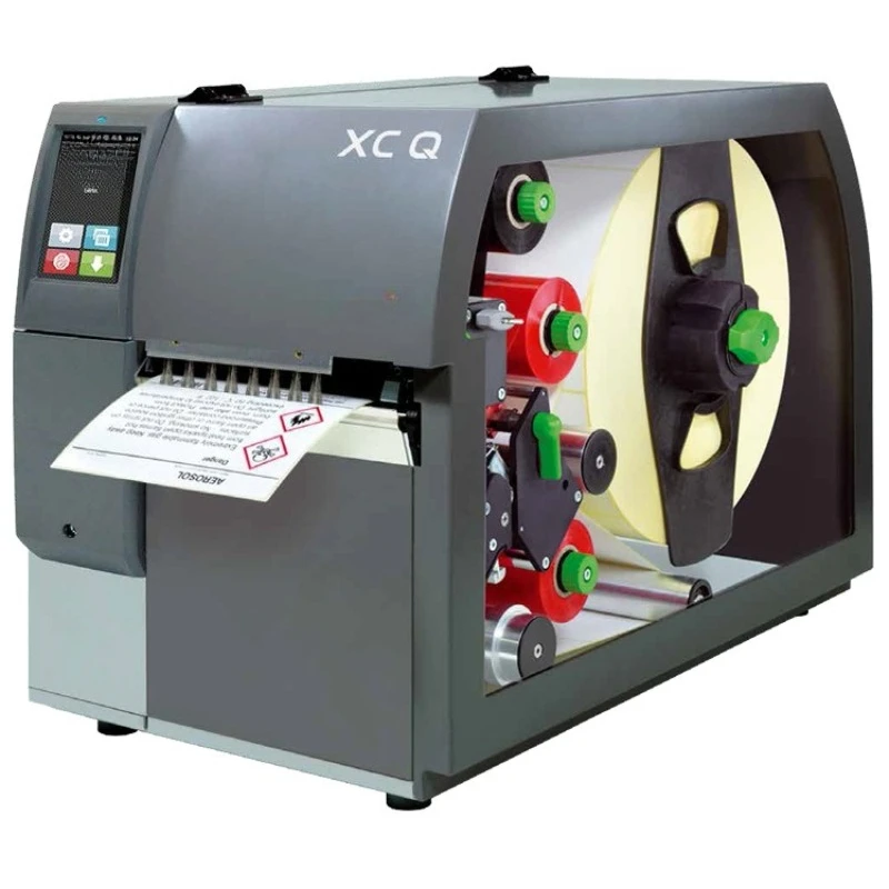 Two-color TPU tongue label printer  can choose 2 colors carbon ribbon thermal transfer barcode machine