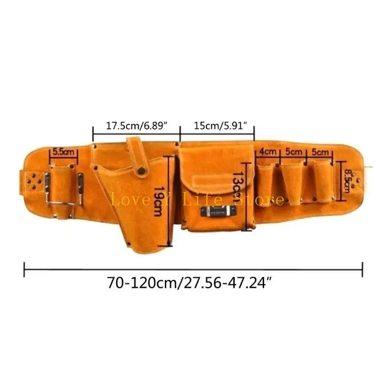 L74C Electricians Pack Waist Repair riparazione in pelle Hardware Borsa stoccaggio per uomini