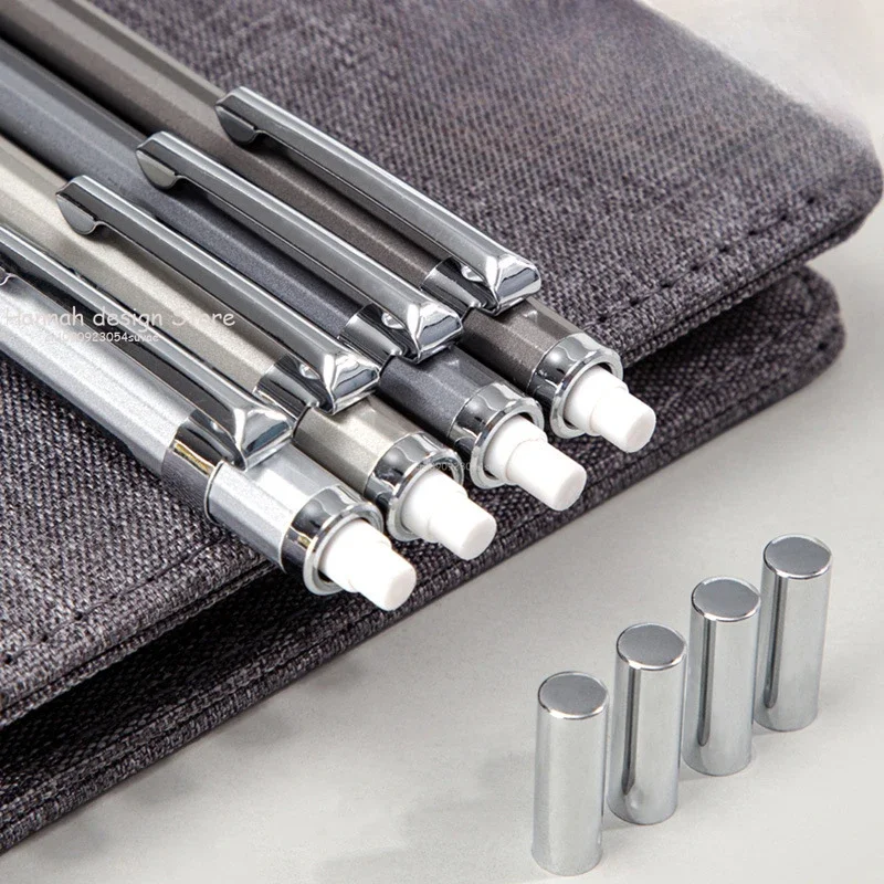1pcs Mechanical Pencil 0.5/0.7mm Pencil Metal Rod Automatic Pen Pencil Lead Refill Student Stationery Wholesale Lapiseira image 3