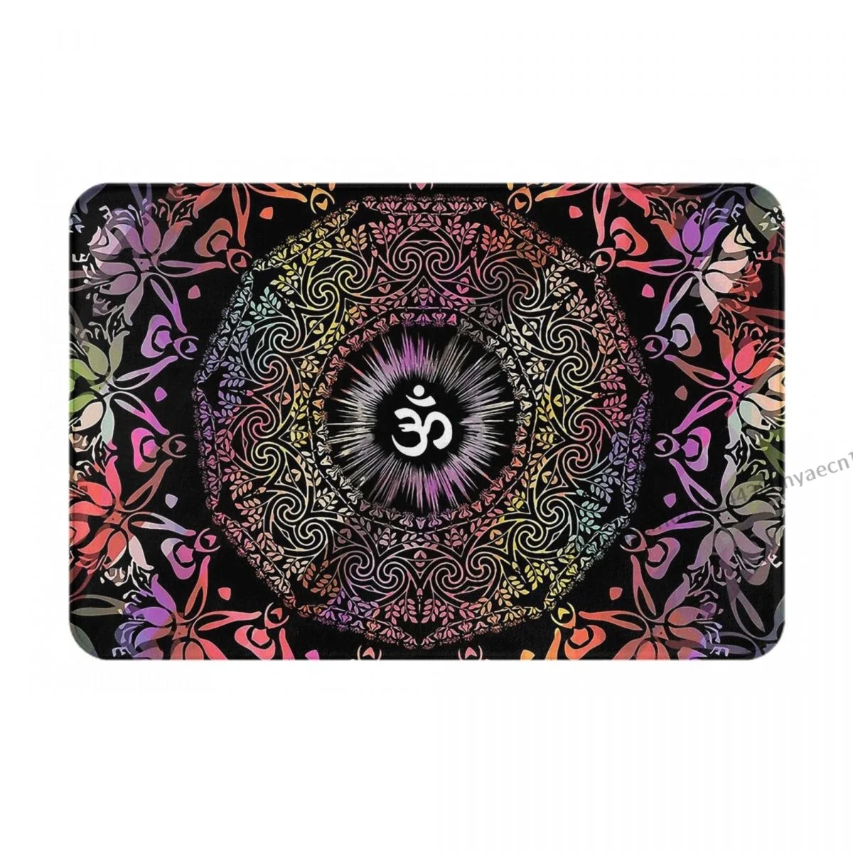 Bohemian Anti-Slip Doormat Bath Mat Mandala Om Zen Yoga Hippie Meditation Mandala Balcony Carpet Entrance Door Rug Bedroom Decor