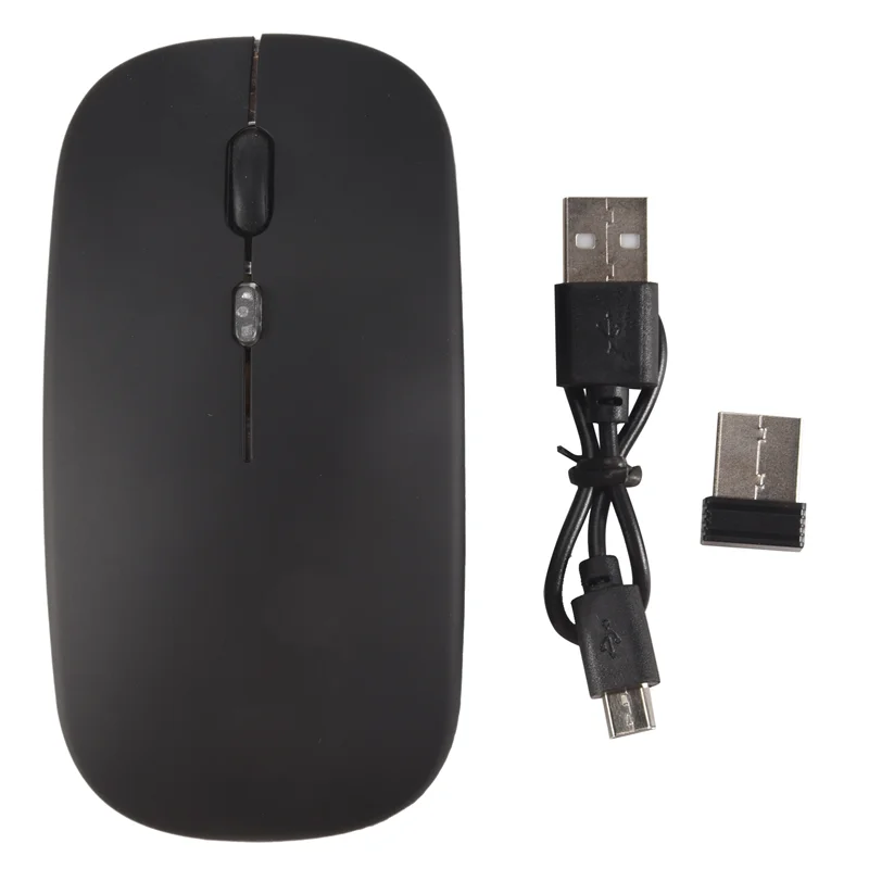 ABRO-Wireless Mouse Bluetooth 5.1 Rechargeable LED Silent Mouse USB Optical Ergonomic Gaming 2.4G Wireless Backlite