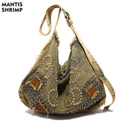 Women Bag Fashion Travel Crossbody Casual Denim Bag New Trend Hobos High Quality Female Shoulder Messenger Totes Large Capacity