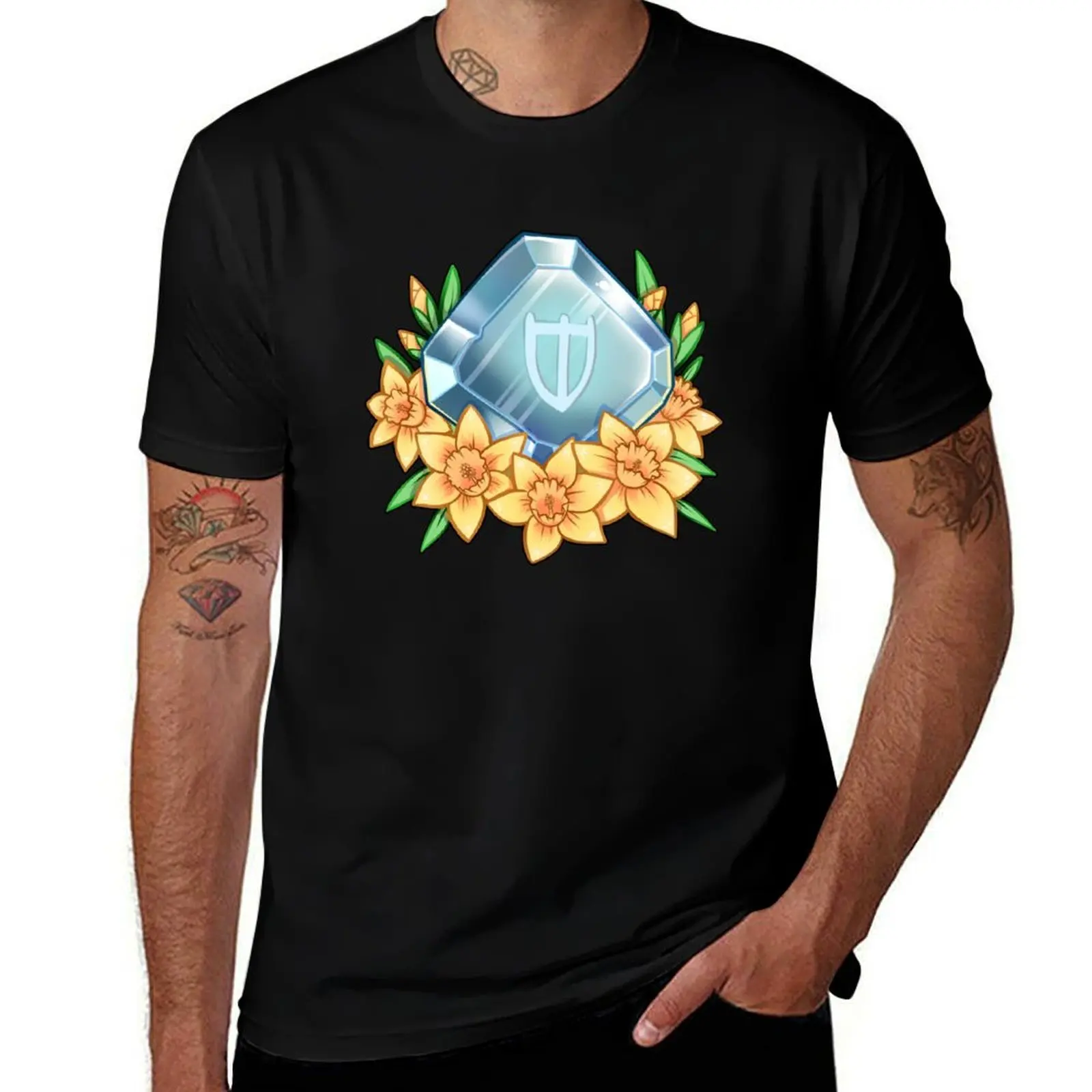 

FFXIV Job Stone - PLD T-Shirt Fashion Simple Casual Tee Shirt