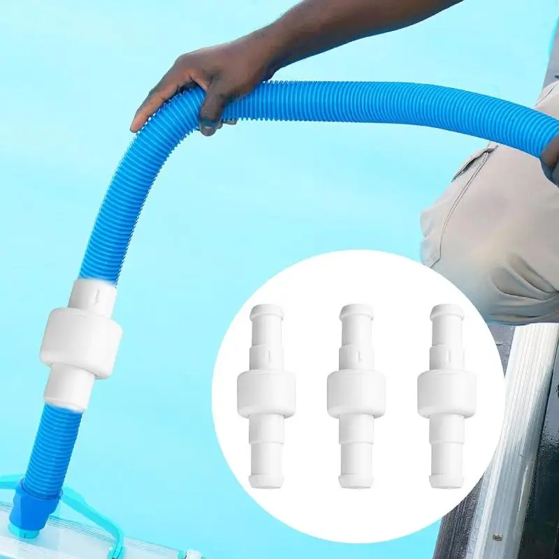 Universal Pool Hose Swivel Kit Flexible Plastic Connection for Home Outdoor Pool Maintenance and Quick Cleaning