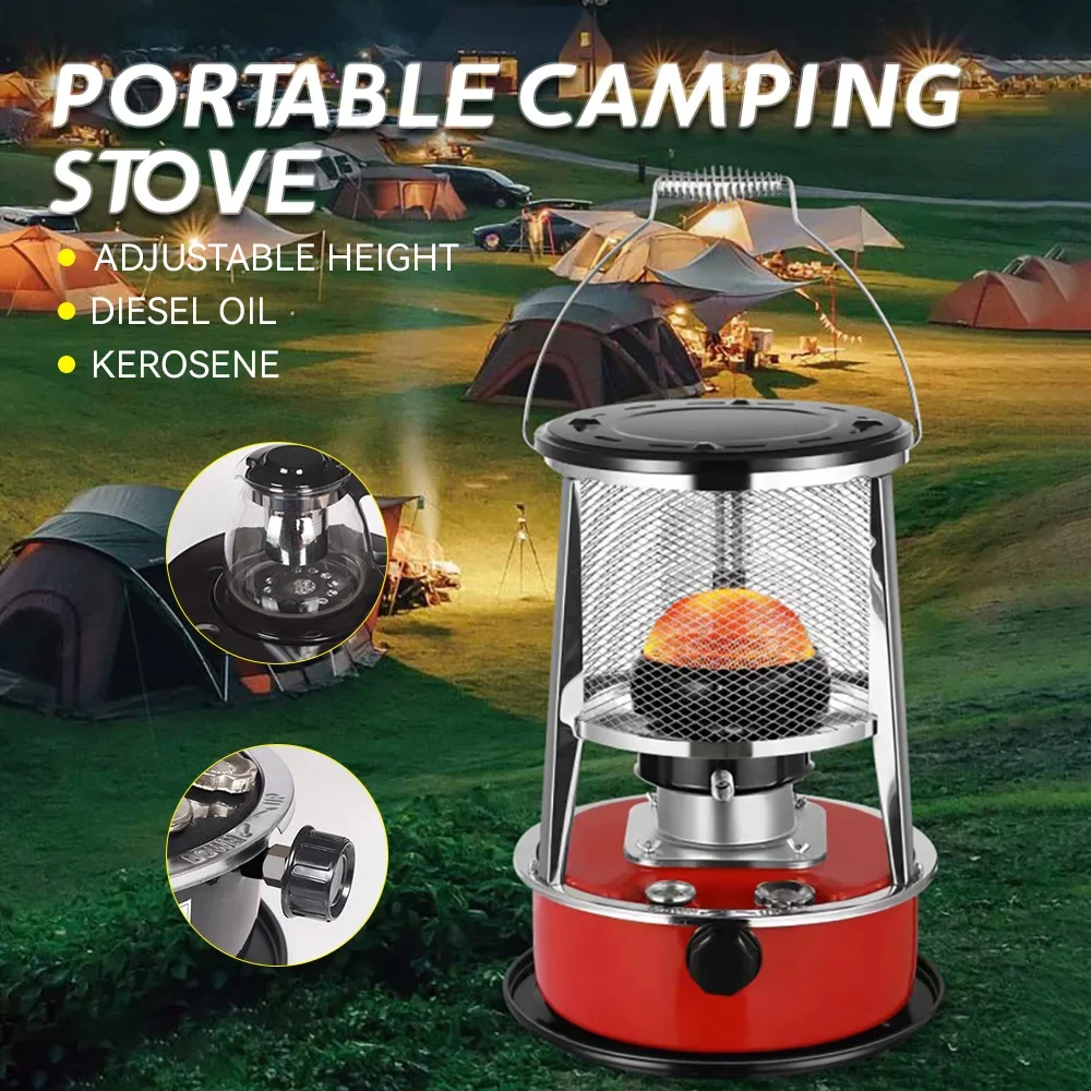 

Kerosene Stove Heater Protable Outdoor Warming Heater Winter Camp Stove Fishing Warmer Household Winter Warmer