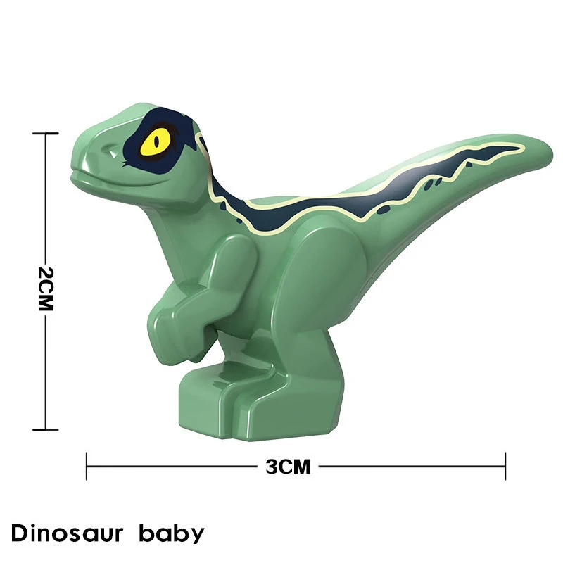 Baby Dinosaur Building Blocks Toys Collection Souvenir Gift Birthday Jurassic Rex Raptor