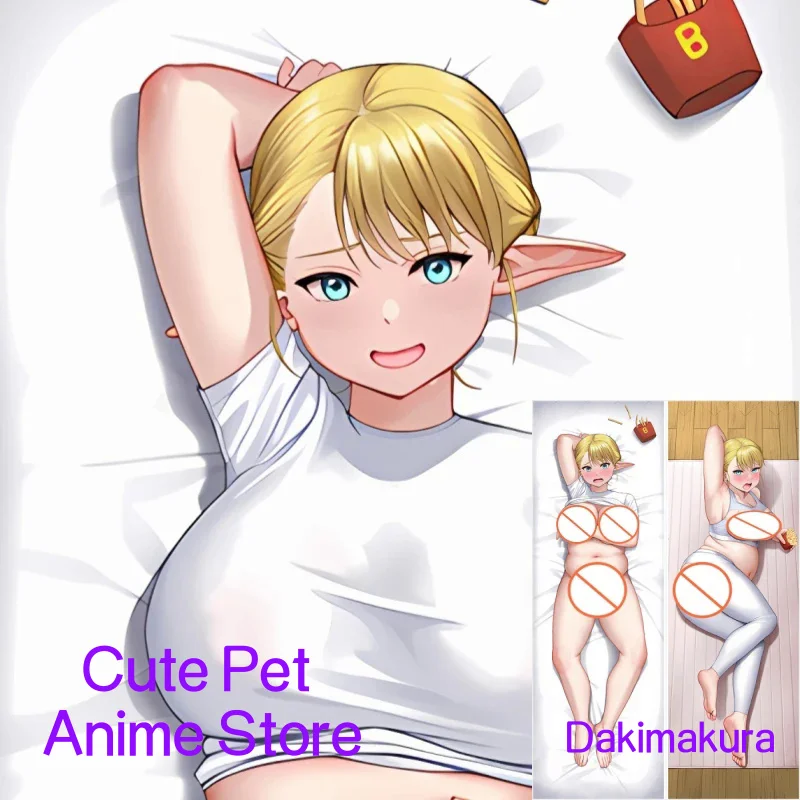 

Dakimakura Anime Pillow Case Elf-san wa Yaserarenai Double-sided Print Of Life-size Body Pillowcase Gifts Can be Customized