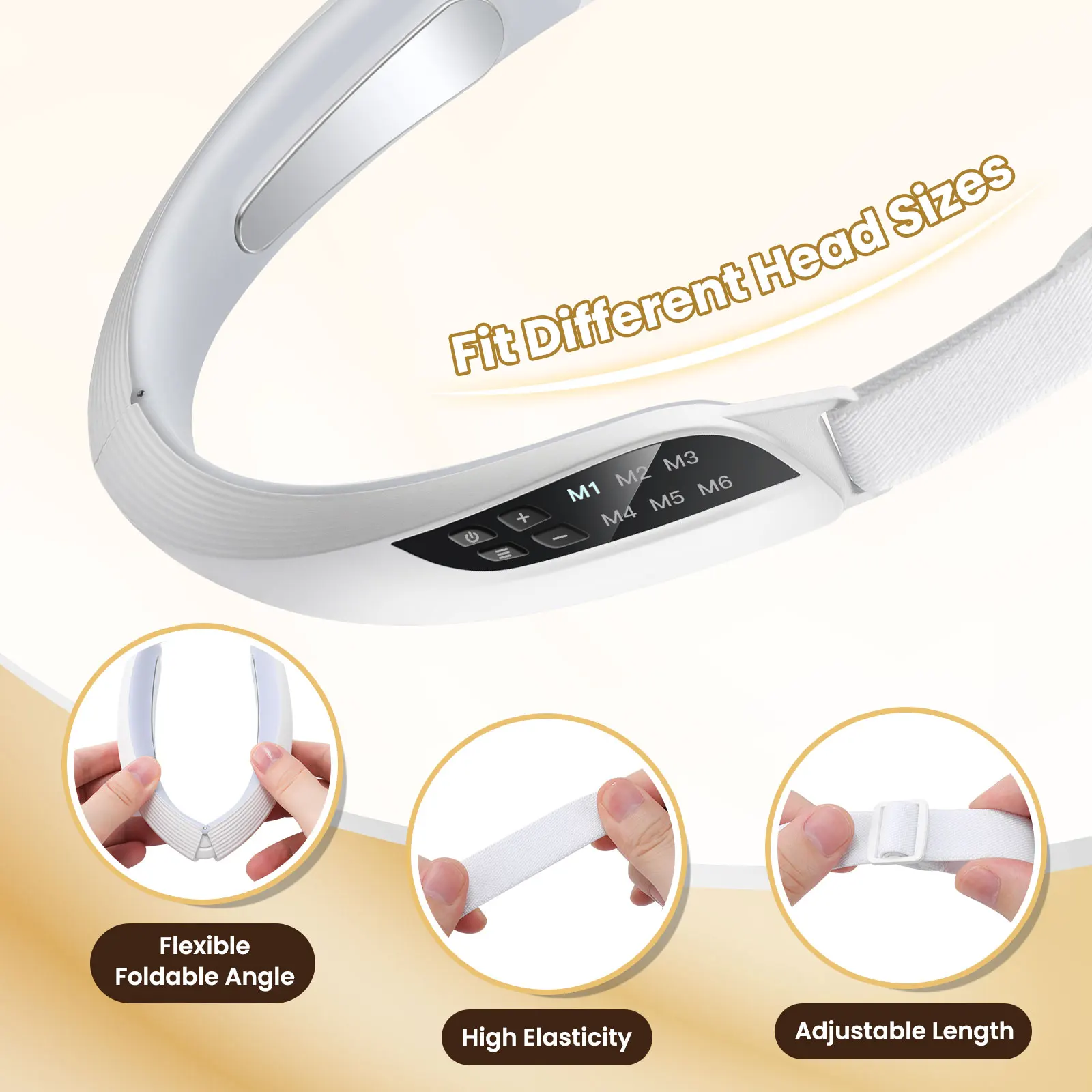 V Face Lifting Device Facial Beauty Device Double Chin Removal Tool Face Slimming Massager 6 Modes 8 Adjustable Intensity