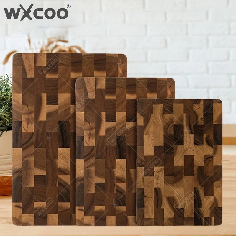 WXCOO Wood Cutting Board Double-sided Kitchen Chopping Boards Home Kitchen Tools Vegetable Cutting Board for Fruit Vegetables