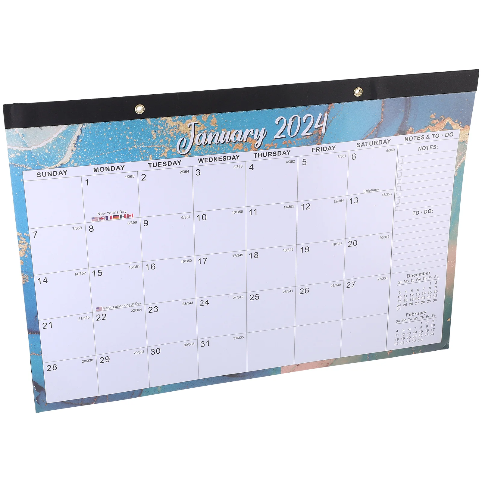 

18 шт. подвесной настенный календарь 2024-2025 ежемесячный праздничный органайзер для домашнего офиса прочная комната ежедневного использования календарь печать продукта