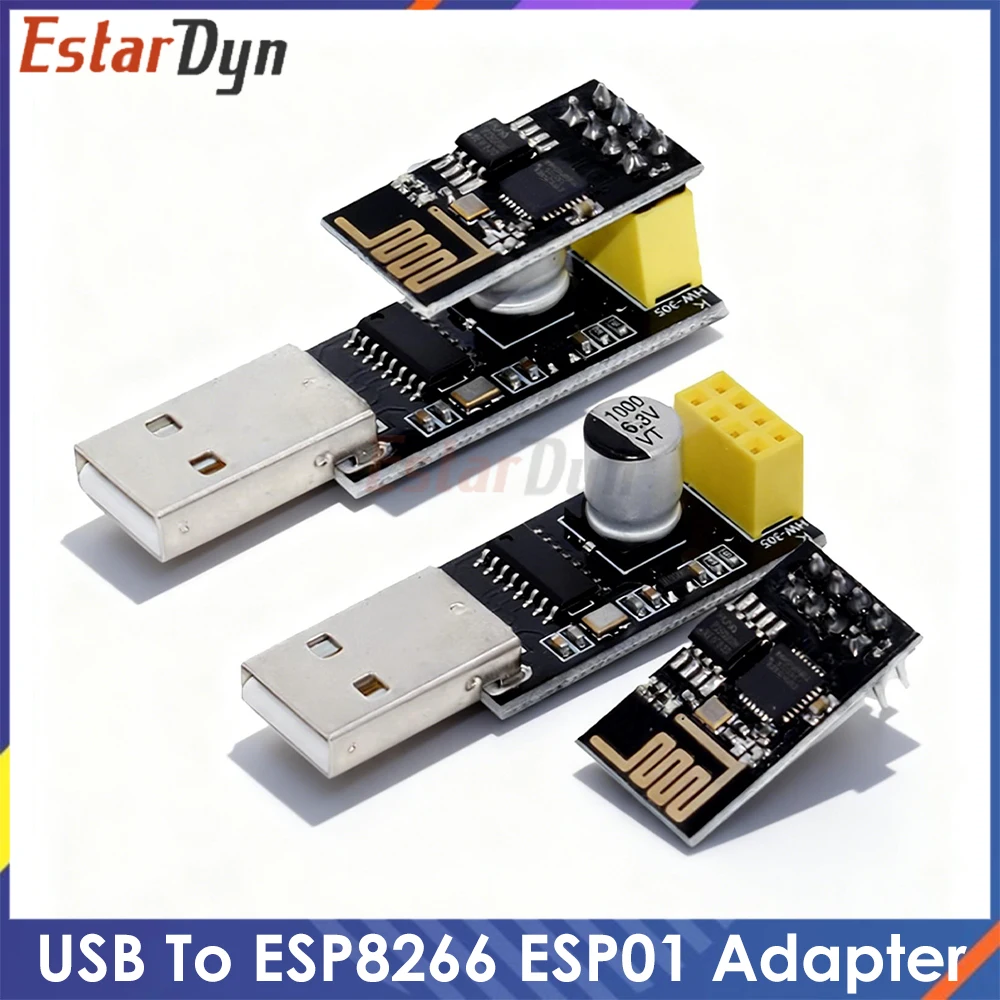 ESP01 Programmer Adapter UART GPIO0 ESP-01 Adaptater ESP8266 CH340G USB to ESP8266 Serial Wireless Wifi developent Board Module