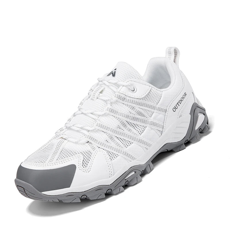 

Men's hiking outdoor shoes, four season hiking shoes, hiking low cut lace up shoes, outdoor travel waterproof and anti slip spor