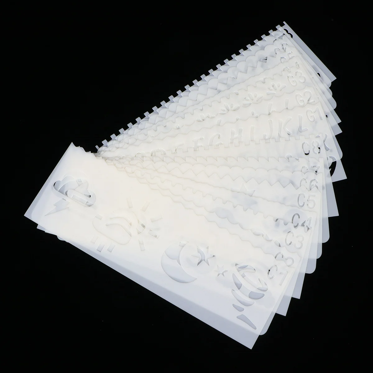 32Pcs Plastic Hollow Painting Stencils DIY Templates for Kids Reusable Drawing Craft for School Projects Educational Use