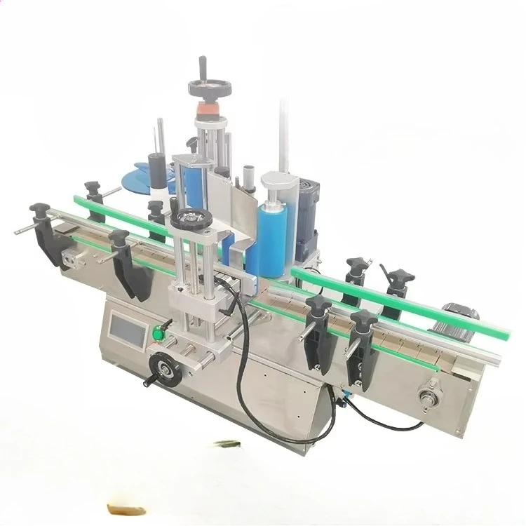 

Desk Top Automatic Label Applicator Small Plastic Round Jar Bottle Labeling Machine With Date Code Barcode Printer Spare Part