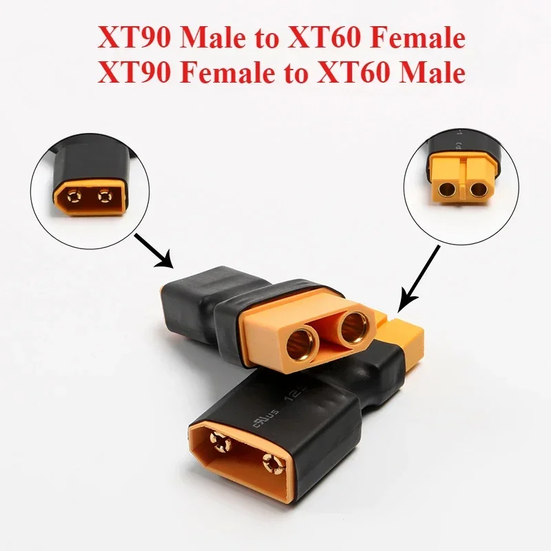 

1/5/10Pcs/lot Adapter XT60 Male/ Female To XT90 Male / Female Connector Conversion Adapter for RC Lipo Battery Control Parts DIY
