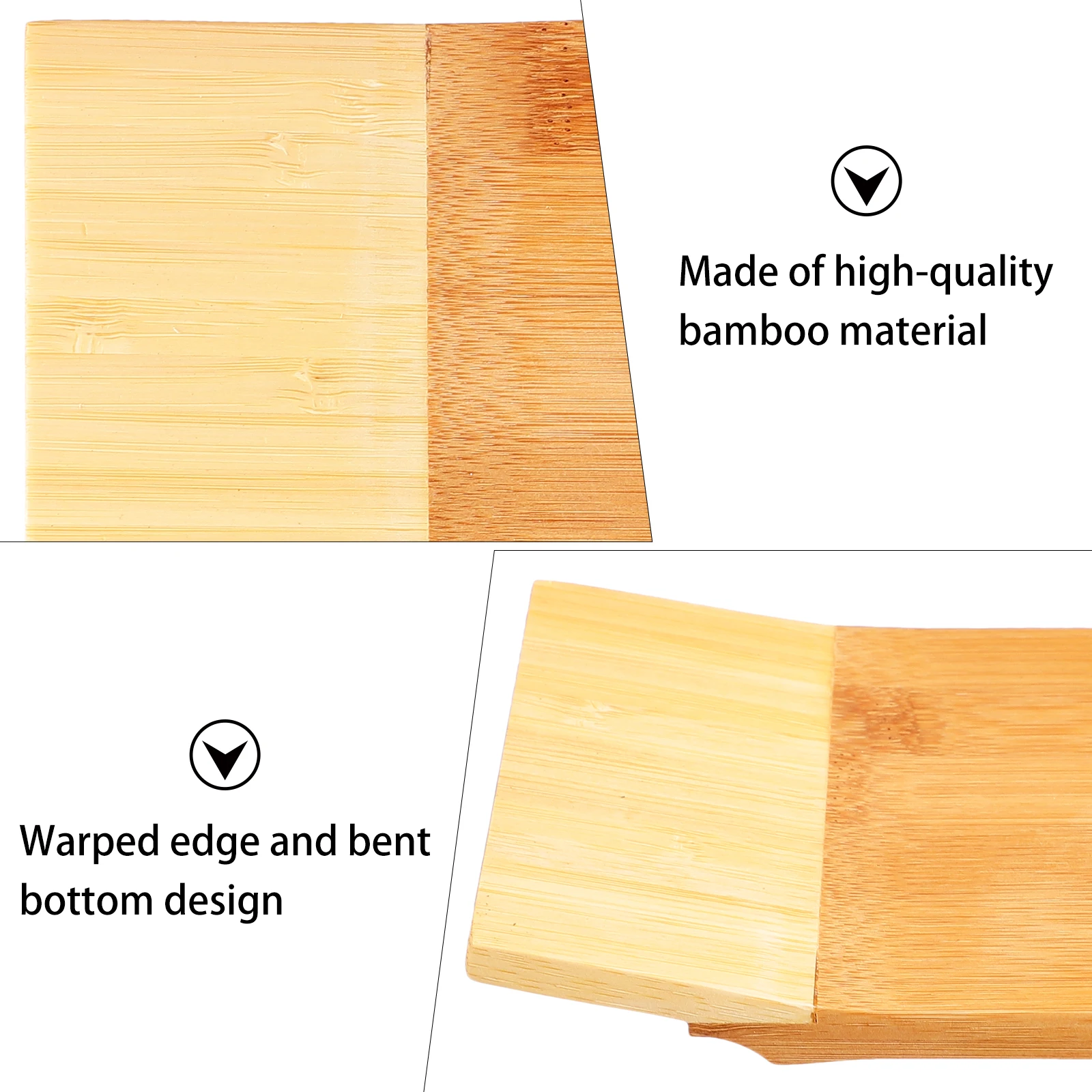 

Trays for Food Serving Sushi Plate Bamboo Dish Kitchen Supply Snack Plates Service