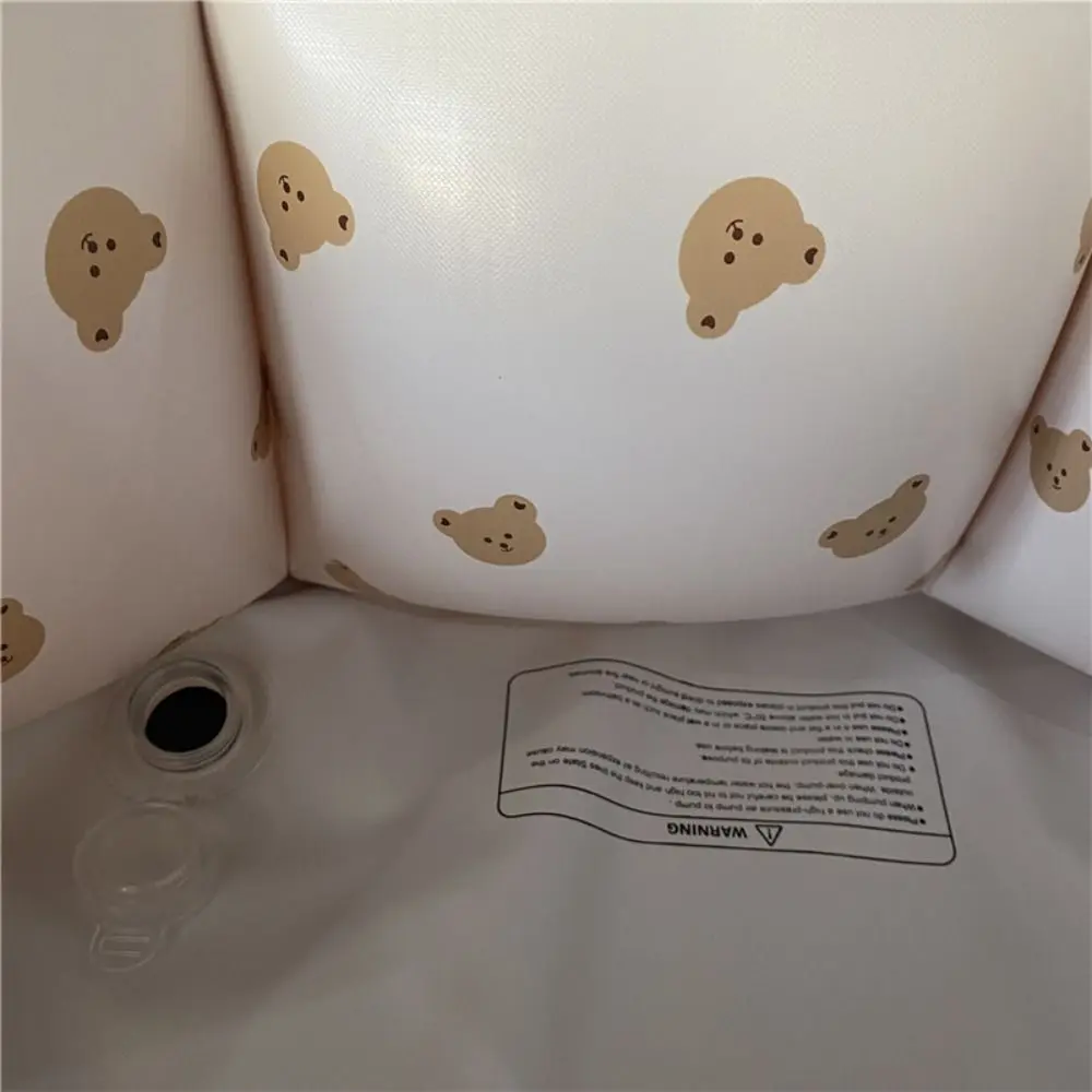 Foldable Bear Inflatable Swimming Pool Olive PVC Baby Ball Pit Fence Petal Shape Korean Style Play Water Bathtub Bath Basin #2