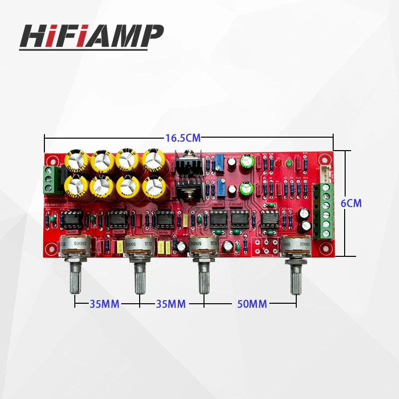 HiFiAMP C4 Preamplifier Board Low Distortion HiFi Audio Tuning Module Replacement for Mclntosh
