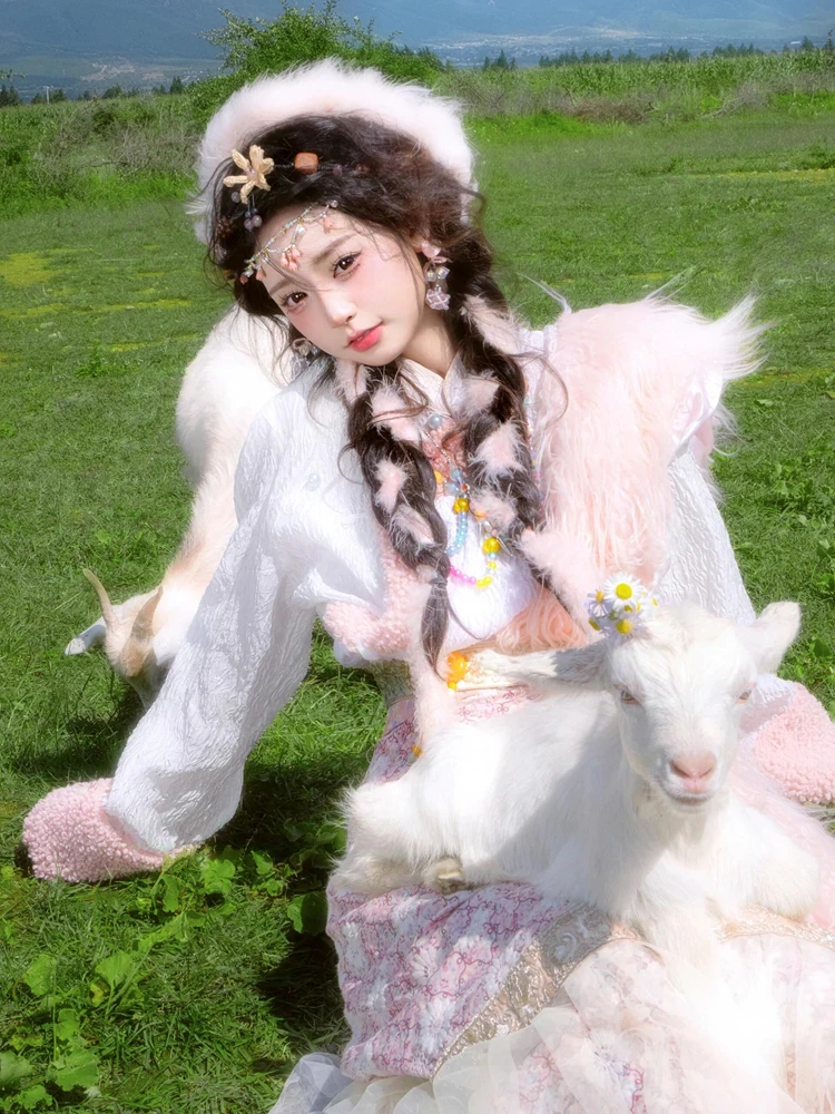 Traje Tibetano de Yunnan, Vest - Ethnic Fashion Shoot avaliação e preço