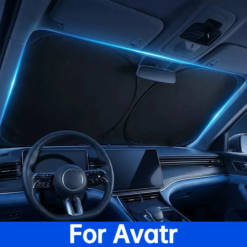 For Avatr 07 11 12 Front Windshield Sunshade, Anti-UV Heat Insulation Foldable Sun Visor, Durable Car Shield Auto Accessories