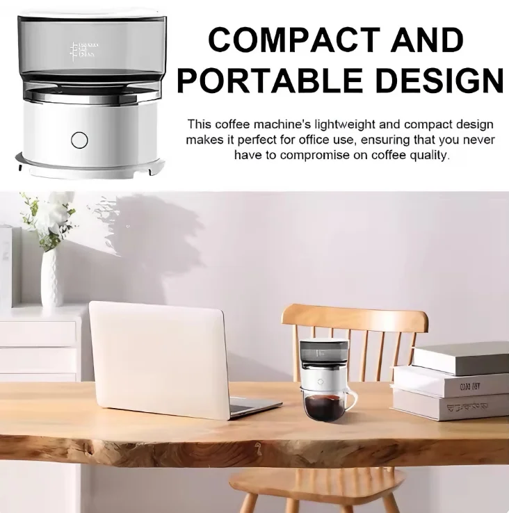 Portable Automatic Hand Drip Coffee Maker Outdoor Hand Brewing Drip Filter Pot Travel Camping Household Coffee Brewing Appliance