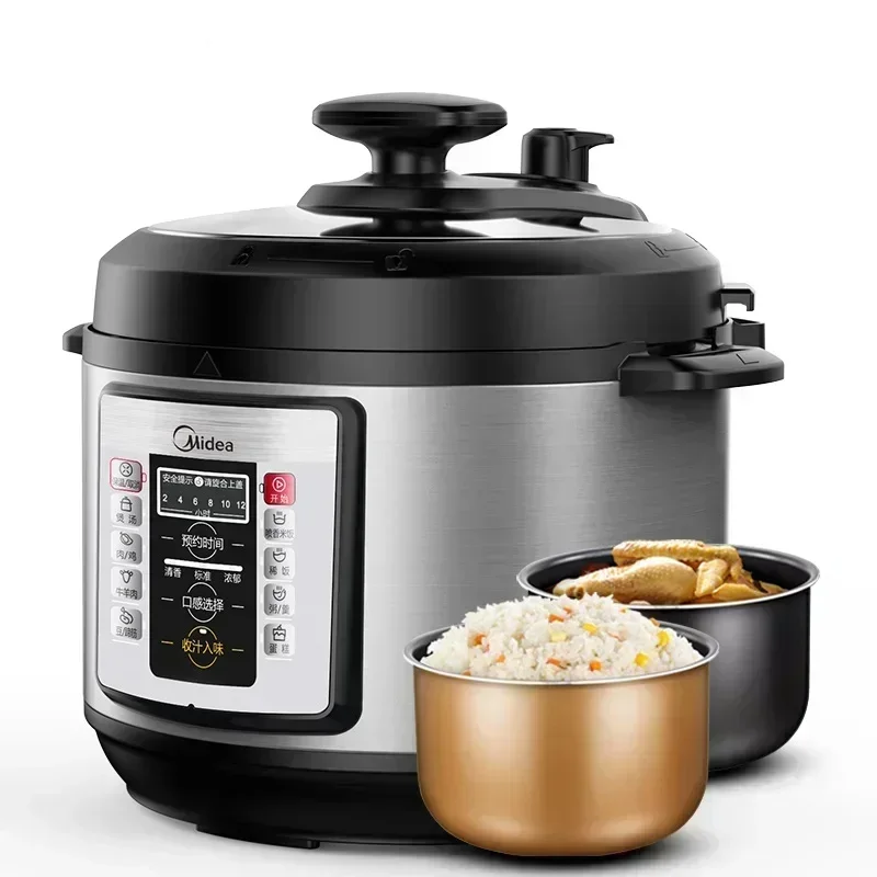 SAT1 For Midea Electric Pressure Cooker Household Intelligent High Voltage Electric Rice Cooker 5L Cooker Kitchen Appliances