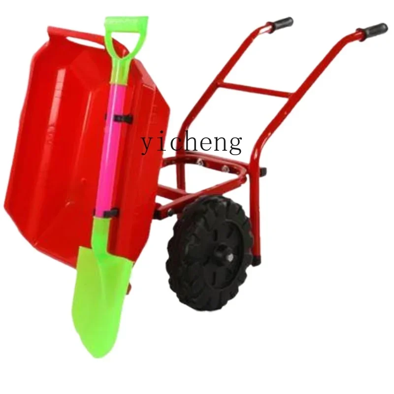 

Tqh Beach Children's Beach Trolley Toy Boy Large Gift Female Treasure Sand Play Push Tool Hand