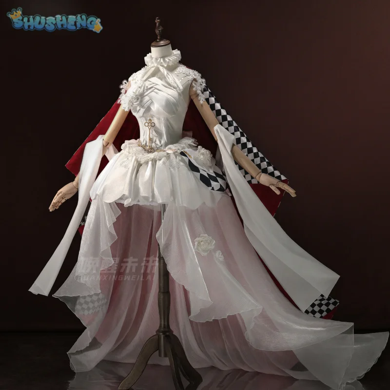 

Margaretha Zelle Female Dancer Wonderland Roaming Cosplay Costume Identity Ⅴ Woman Dress Crown Cloak Headwear Christmas Suit