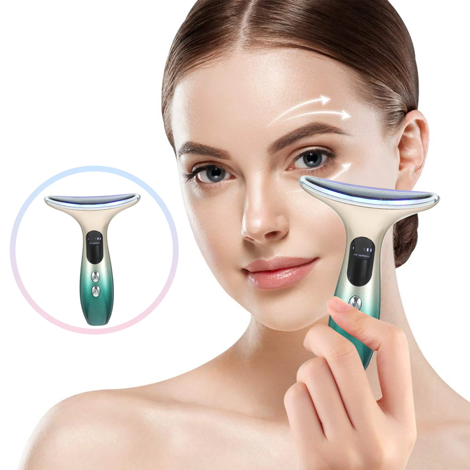 美顔器マイクロカレントデバイス二重あごリデューサー首のしわ除去リフティング引き締めスキンケアツール