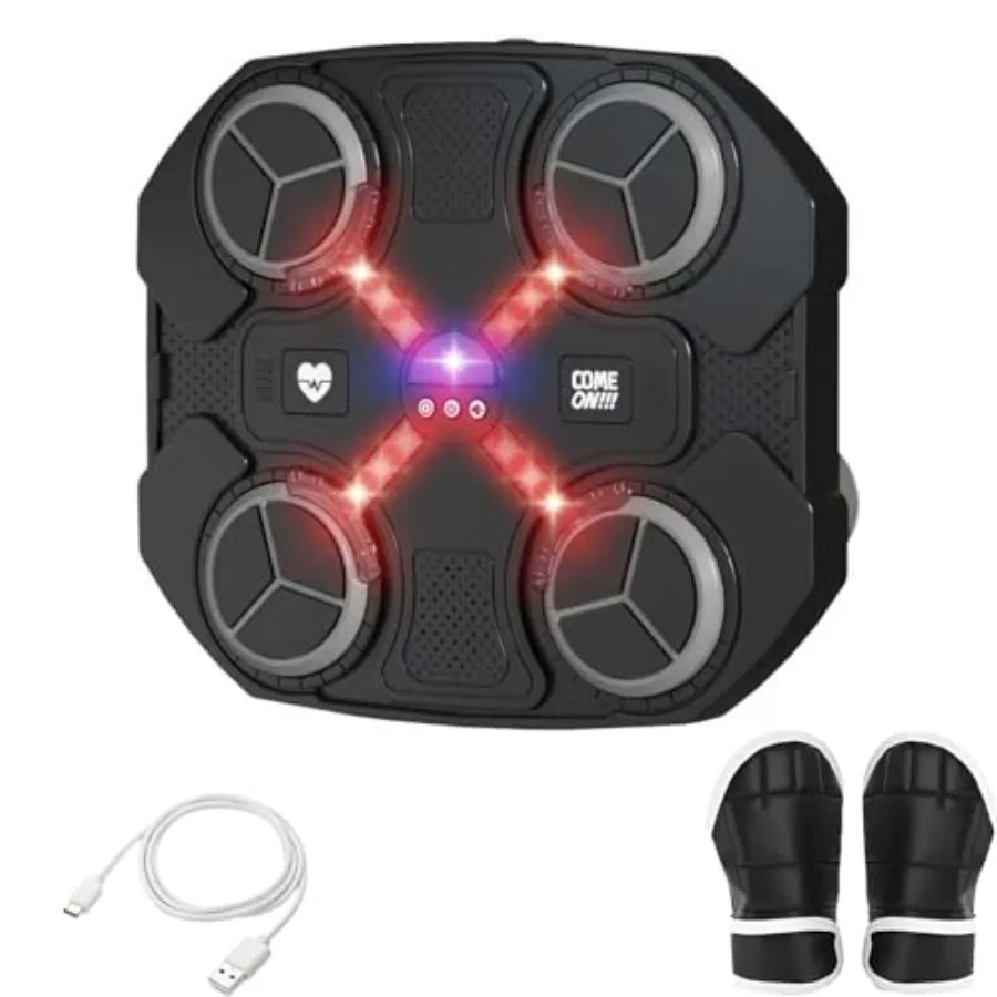 

Настенный интерактивный боксерский манекен с Bluetooth, световыми эффектами, ритмичной музыкой, 3 режимами скорости, идеален для фитнеса