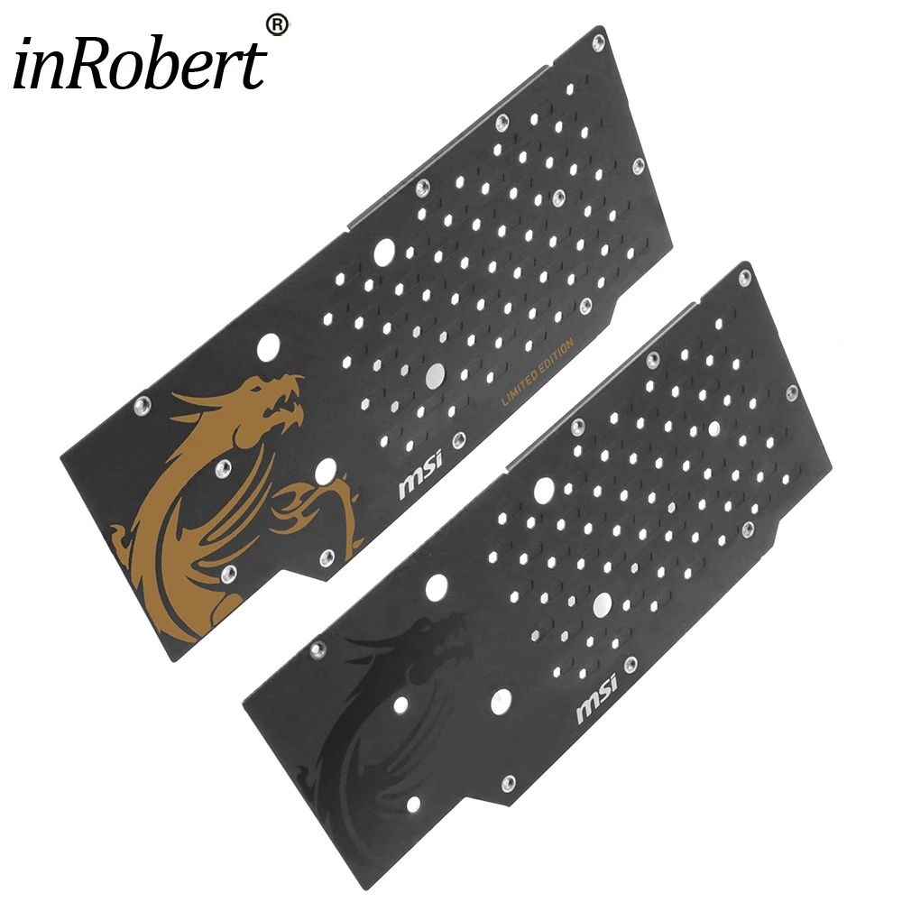 Video Card Backplate For MSI GTX 980 Ti Golden Dragon / Red Dragon GTX980Ti Graphics Card Replacement Backpalne