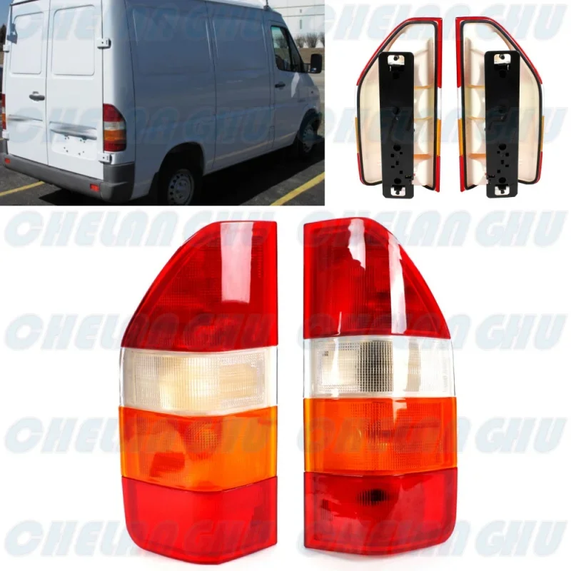 Pair L+R Rear Tail Lamp Light Without bulbs For Benz Sprinter 2500 1995 1996 1997 1998 1999 2000 2001 2002 2003 2004 2005 2006